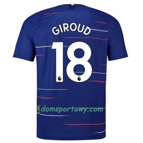 Koszulka Chelsea Giroud 18 Domowe Koszulki Piłkarskie 2018-2019 Krótki Rękaw